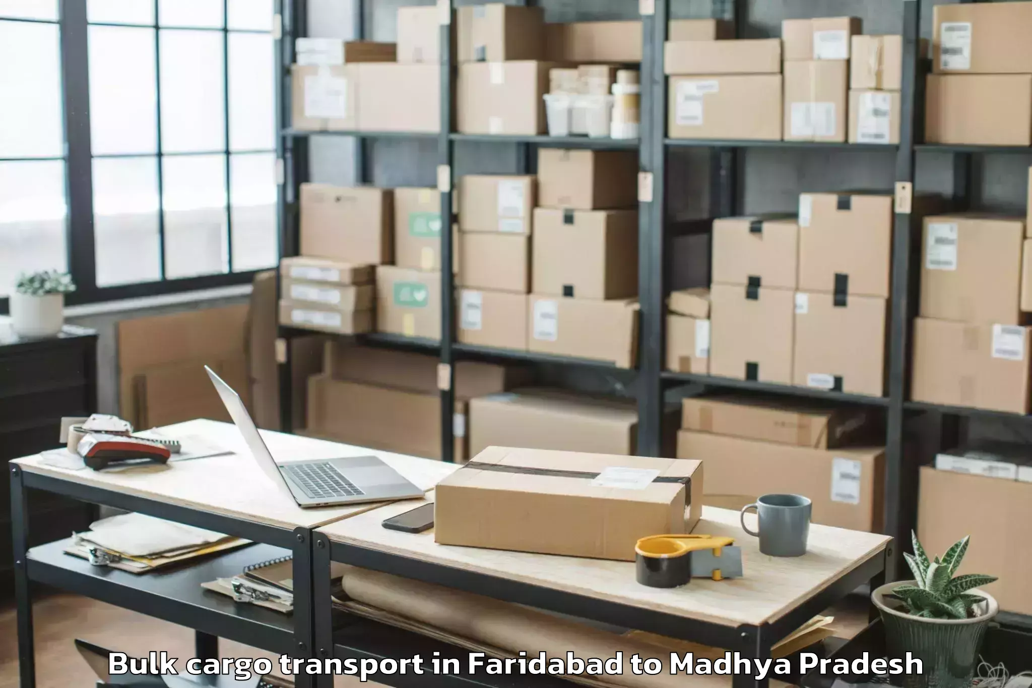 Book Faridabad to Dhana Bulk Cargo Transport